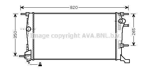 AVA QUALITY COOLING Радиатор, охлаждение двигателя RT2409